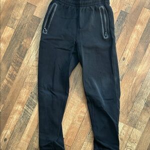 Old Navy boys Black Joggers with Zippered Pockets